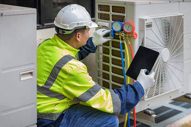 Professional Air Duct Cleaning technician working in Palo, IA